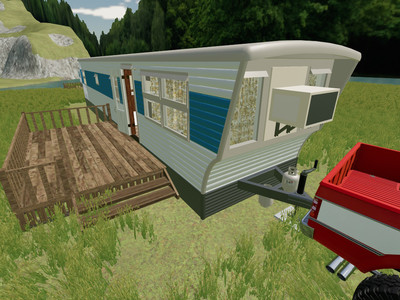 Мод "Placeable Retro Camping Home v1.0" для Farming Simulator 22