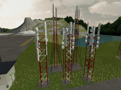 Мод "Placeable Transmitter Towers v1.1" для Farming Simulator 22