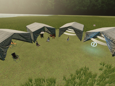 Мод "Placeable Seasonal Tents v1.0.0.1" для Farming Simulator 22