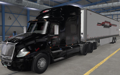 Мод "International LT & Trailer PAM Skin" для American Truck Simulator