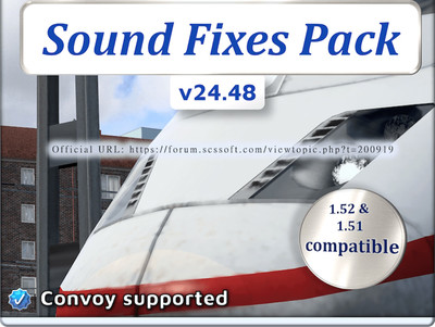 Мод "Sound Fixes Pack v24.48" для American Truck Simulator