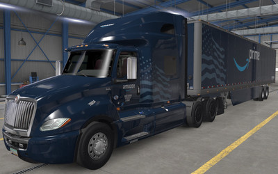 Мод "International LT & Trailer Amazon Skin" для American Truck Simulator