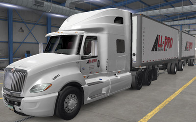 Мод "International LT & Trailer All-Pro Skin" для American Truck Simulator