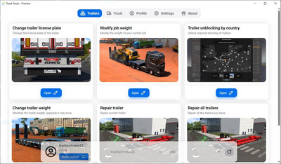 "Truck Tools v0.5" для Euro Truck Simulator 2