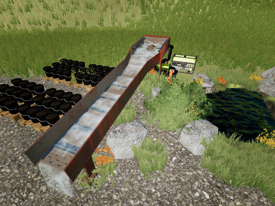 Мод "Placeable Small Gold Sluice v1.0" для Farming Simulator 22