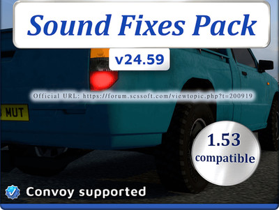 Мод "Sound Fixes Pack v24.59" для American Truck Simulator