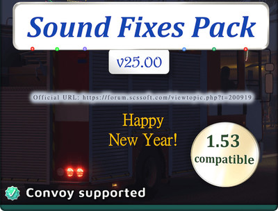 Мод "Sound Fixes Pack v25.0" для Euro Truck Simulator 2