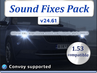 Мод "Sound Fixes Pack v24.61" для Euro Truck Simulator 2