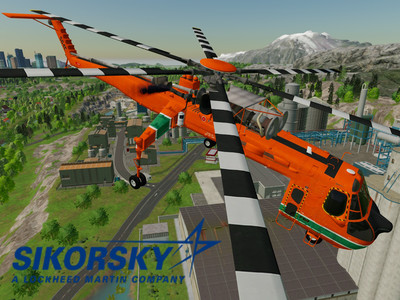 Мод "Sikorsky S-64 Skycrane v1.0" для Farming Simulator 22