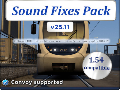 Мод "Sound Fixes Pack v25.11" для American Truck Simulator