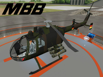Мод "Bo-105 Bundeswehr v1.0" для Farming Simulator 22