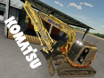 Мод "Komatsu PC 138 USLC-11 v1.0.0.1" для Farming Simulator 22