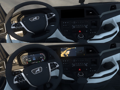 Мод "Animated Steering Wheel" для Euro Truck Simulator 2