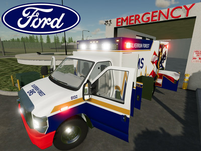 Мод "Ford E-450 Ambulance v1.0" для Farming Simulator 22