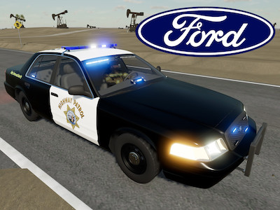 Мод "Ford Crown Victoria 2009 Police v1.0" для Farming Simulator 22