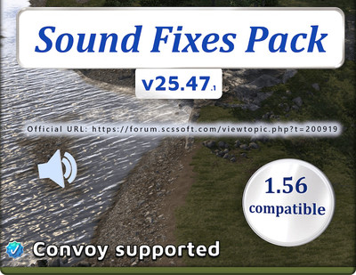 Мод "Sound Fixes Pack v25.47.1" для American Truck Simulator