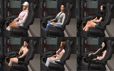 Мод "Passenger Girls" для Euro Truck Simulator 2