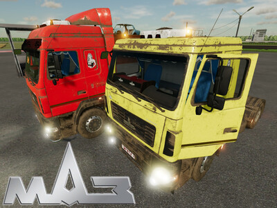 Мод "МАЗ-5440C5/6430E8 v1.0" для Farming Simulator 22