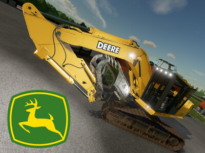 Мод "Deere 3554 / Hitachi ZX350F1 v1.0" для Farming Simulator 22