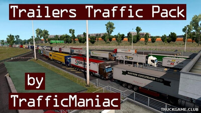Мод "Trailers traffic pack by TrafficManiac v12.9" для Euro Truck Simulator 2