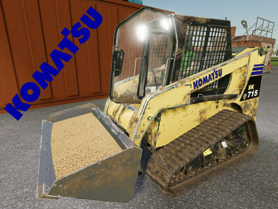 Мод "Komatsu SK715-8 v1.1" для Farming Simulator 22