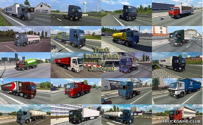 Мод "Truck traffic pack by Jazzycat v9.1.18" для Euro Truck Simulator 2