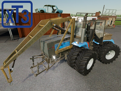 Мод "ХТЗ-17221-21 Кран v1.0" для Farming Simulator 22