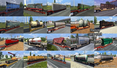 Мод "Railway cargo pack by Jazzycat v4.6.3" для Euro Truck Simulator 2