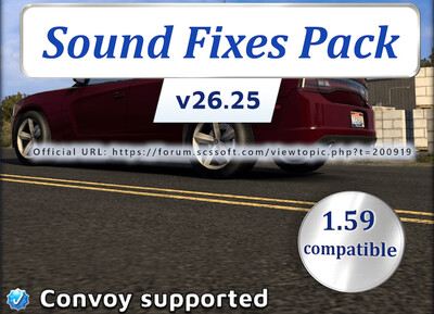 Мод "Sound Fixes Pack v26.25" для Euro Truck Simulator 2