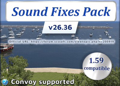 Мод "Sound Fixes Pack v26.36" для American Truck Simulator