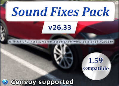 Мод "Sound Fixes Pack v26.33" для American Truck Simulator