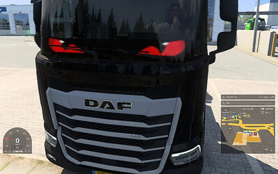 Мод "Animated LED Window Devil Eyes v1.0" для Euro Truck Simulator 2