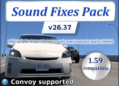 Мод "Sound Fixes Pack v26.37" для Euro Truck Simulator 2