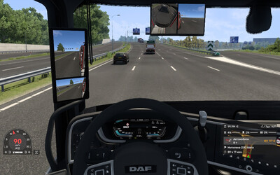 Мод "Mirror Cam" для Euro Truck Simulator 2