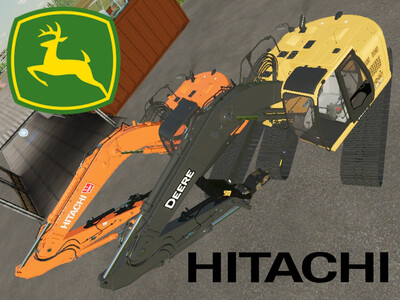 Мод "Deere / Hitachi 245 v1.1" для Farming Simulator 22