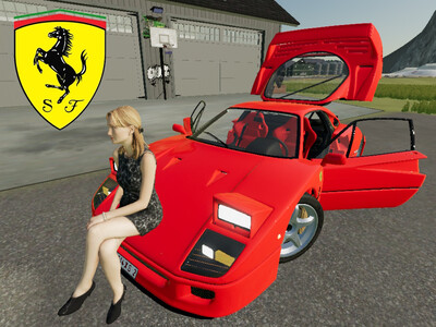 Мод "Ferrari F40 1987 v1.0" для Farming Simulator 22