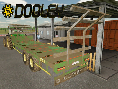 Мод "Dooley 28FT Bale Trailer v1.1" для Farming Simulator 22