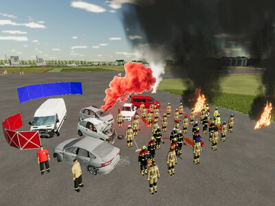 Мод "Placeable Firefighters v2.0" для Farming Simulator 22