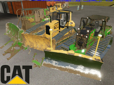 Мод "CAT D6 Dozer Pack v1.1" для Farming Simulator 22