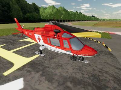 Мод "Placeable Rescue Chopper v1.1" для Farming Simulator 22