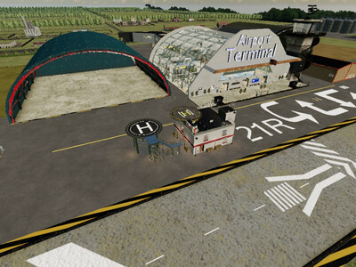 Мод "Placeable Airport Pack v1.0" для Farming Simulator 22