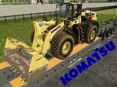 Мод "Komatsu WA500 v1.1" для Farming Simulator 22