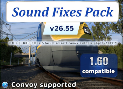 Мод "Sound Fixes Pack v26.55.1" для Euro Truck Simulator 2